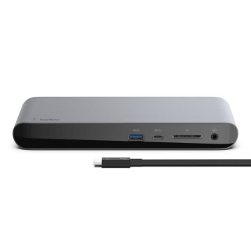 Docking Usb-c Belkin F4u097vf Thunderbolt 3 Pro 5xusb-a 3xusb-c 1xaudio 1x1gb Rj45 1xdisplayport 1xlector De Tarjetas Sd 170w 2