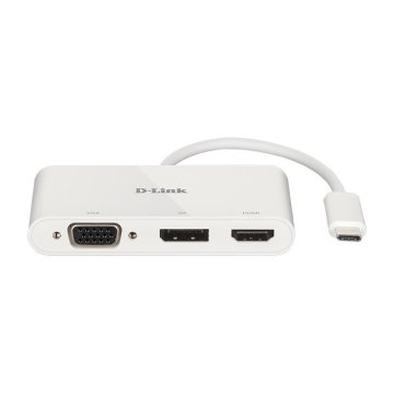 Adaptador Usb-c D-link Dub-v310 A 1xhdmi 4k 1xdisplayport 4k 1xvga 2