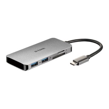 Docking Usb-c D-link Dub-m610 A 1xhdmi 4k 2xusb-a 3.0 1xusb-c Pd 100w Thunderbolt 3 1xlector De Tarjetas