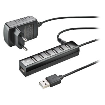 Hub Usb 2.0 Ngs A 7xusb-a Con Adaptador De Corriente