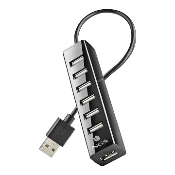 Hub Usb 2.0 Ngs A 7xusb-a Con Adaptador De Corriente 2