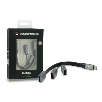 Hub Usb 3.1 Usb-c Conceptronic Hubbies 1 Puerto Usb 3.0 + 2 Puertos Usb 2.0 Color Gris 2