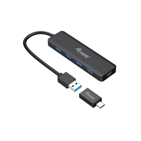 Hub Usb 3.2 Equip Life A 4 Puertos Usb 3.2 Incluye Adaptador Usb-c