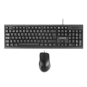 Pack Teclado Y Mouse Tacens Anima Acp0 Teclado Multimedia Usb Y Mouse Usb 1200dpi Color Negro
