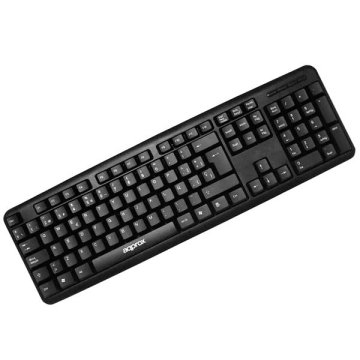 Teclado Usb Corded Approx Mx220 Color Negro