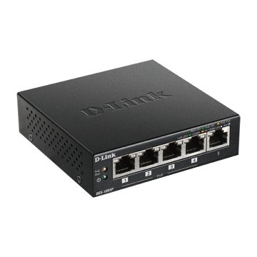 Switch No Gestionable D-link Dgs-1005p 5p Giga Con 4p Poe (60w) Sobremesa No Rack
