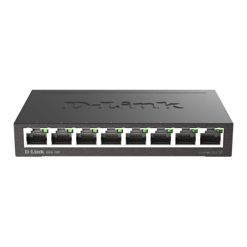 Switch No Gestionable D-link Dgs-108 8p Giga Carcasa Metal Sobremesa No Rack                        