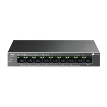 Switch No Gestionable Tp-link Ls109p Litewave 8p 10 100 Poe+ Sobremesa Carcasa Metal No Rack
