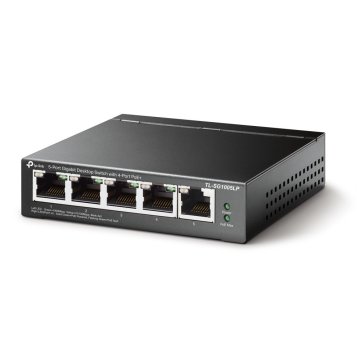 Switch No Gestionable Tp-link Tl-sg1005lp 5p Giga 4p Poe+(40w) Sobremesa Carcasa Metalica 2