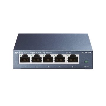 Switch No Gestionable Tp-link Sg105 5p Giga Carcasa Metalica No Rack