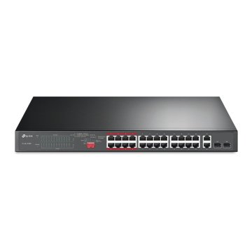 Switch No Gestionable Tp-link Tl-sl1226p 24p Poe+ 10 100 2p Gigabit 2p Slots Combo Gigabit Sfp Total Poe 250w