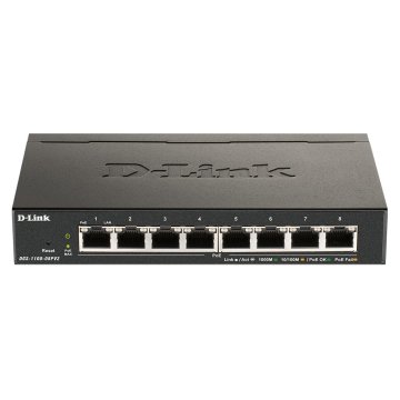 Switch Semigestionable D-link Dgs-1100-08pv2 e 8p Giga Poe (64w) No Rack