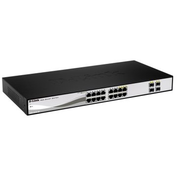 Switch Semigestionable D-link Dgs-1210-16 e 12p Giga + 4p Giga Combo Rack