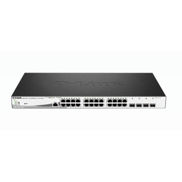 Switch Semigestionable D-link Dgs-1210-28mp e 24p Giga (24p Poe 370w) + 4p Giga Combo Rack