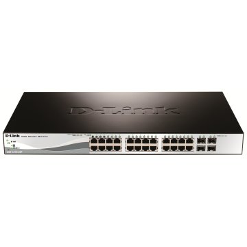 Switch Semigestionable D-link Dgs-1210-28p e 24p Giga (24p Poe 193w) + 4p Giga Combo Rack