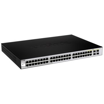 Switch Semigestionable D-link Dgs-1210-48 e 44p Giga + 4p Giga Combo Rack