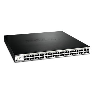 Switch Semigestionable D-link Dgs-1210-52mp e 48p Giga Poe (370w) + 4p Giga Combo Rack