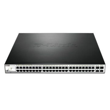 Switch Semigestionable D-link Dgs-1210-52mp e 48p Giga Poe (370w) + 4p Giga Combo Rack 2