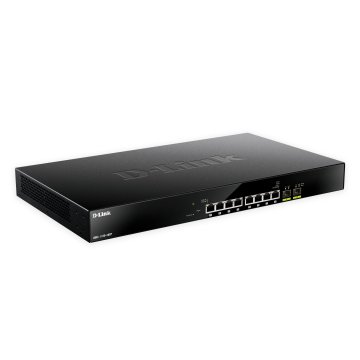 Switch Semigestionable D-link Dms-1100-10tp 8p 2.5g + 2p 10g   1g Sfp Poe (budget 240w) Rack