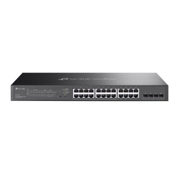Switch Semigestionable Poe+ Tp-link Sg2428lp 28p De Los Cuales 16p Giga Poe+ 8p Giga + 4p Slot Giga Sfp Soporta 150w