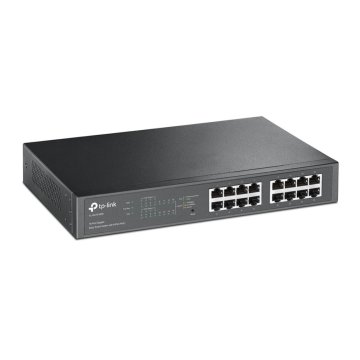Switch Semigestionable Tp-link Sg1016pe 16p (con 8p Poe+) Carcasa Metalica Giga 19" Rack 2