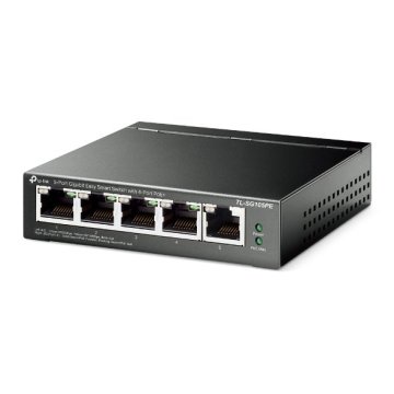 Switch Semigestionables Poe+ Tp-link Sg105pe 5p Gigabit 4p Poe+ Total Poe 65w Carcasa Metalica 2