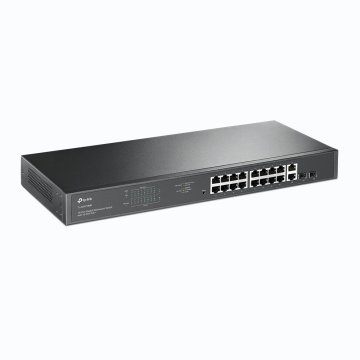 Switch Semigestionable Tp-link Sg1218mp 16p Giga Poe poe+ +2p Giga No Poe Alimentacion Poe 192w Rack 19" 1u 2