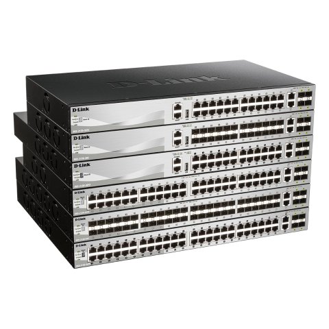 Switch Gestionable L3 D-link Stackable Dgs-3130-30ps e 24p Poe (370w) Giga + 2p 10g + 4p 10g Sfp+ **** Caja Deteriorada****