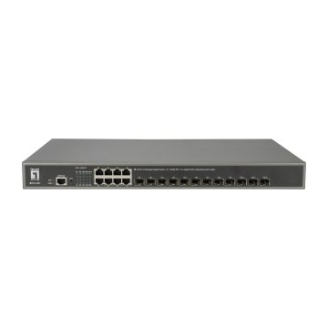 Switch Level One Gestionable L3 8p 10 100 1000 Sfp + 12p 10gbe Sfp+ Fuente Redundate