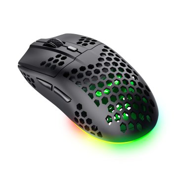 Mouse Optico Inalambrico Trust Gxt 929bk Helox Ultraligero, Iluminacion Led Con Respiracion Negro 2