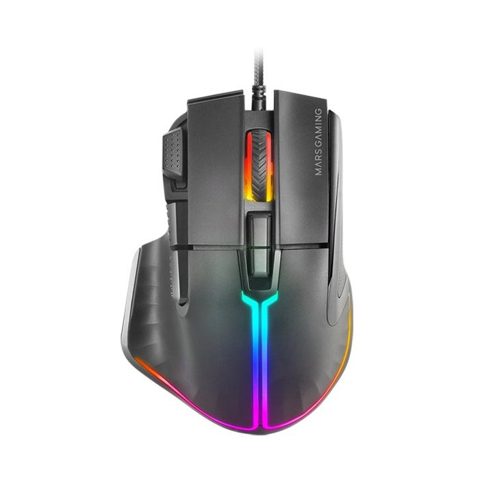 Mouse Mars Gaming Mm-xt Black 9b 12800dpi Rgb Cable Feather Paracord Mouse Mars Gaming Mm-xt Black 9b 12800dpi Rgb Cable Feather Paracord