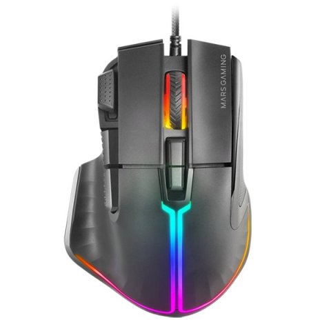 Mouse Mars Gaming Mm-xt Black 9b 12800dpi Rgb Cable Feather Paracord Mouse Mars Gaming Mm-xt Black 9b 12800dpi Rgb Cable Feather Paracord