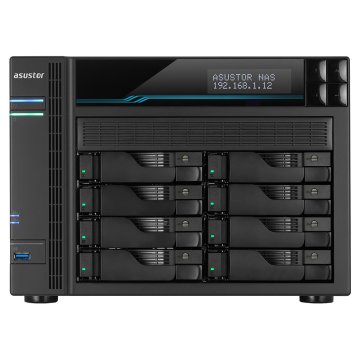 Servidor Nas Asustor As6508t 8 Bahias Atom C3538 Quad Core Denverton 2.1ghz 8gb 2x2.5gbe 2x10gbe Raid 0,1 Jbod Sata6gb Usb 3. 2