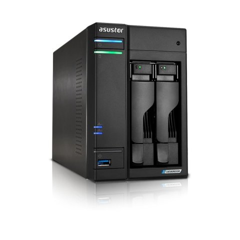 Servidor Nas Asustor Lockerstor As6702t 2 Bahias 3.5" 4 X M.2 Nvme Celeron N5105 Quad Jasper Lake 2.0ghz 4gb 2x2.5gbe Hdmi Ra