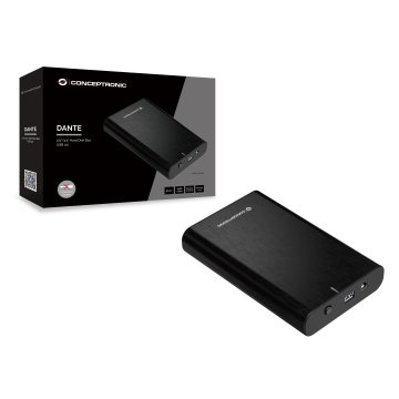 Caja Externa 2.5" Usb 3.0 Conceptronic Usb 3.0 Sata Aluminio Sin Tornillos Dante02b 2