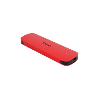 Caja Externa M.2 Usb-c Tooq Tqe-2201r Para M.2 Nvme Pcie Usb 3.1 Gen2 Aluminio Rojo