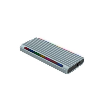 Caja Externa M.2 Usb-c Tooq Tqe-2221g Para M.2 Ngff nvme Usb 3.1 Gen2 Usb-a Gris 2