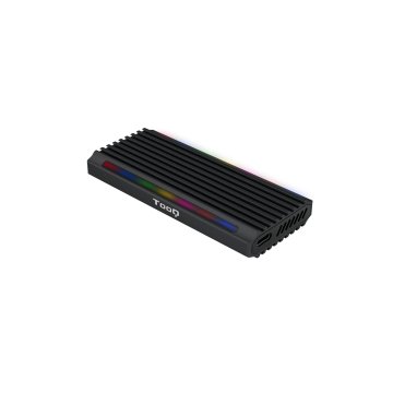 Caja Externa M.2 Usb-c Tooq Tqe-2222b Para M.2 Ngff nvme Usb 3.1 Gen2 Usb-c Negro
