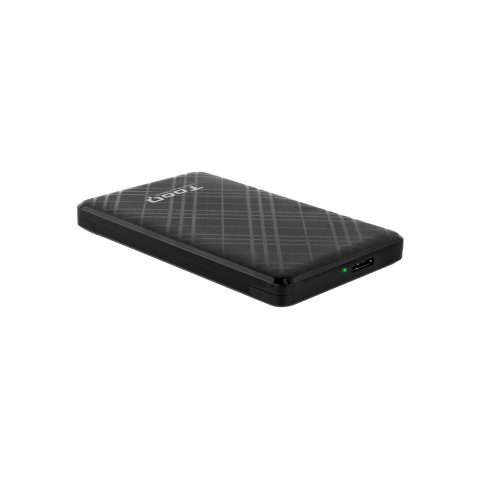 Caja Externa 2.5" Usb 3.0 Tooq Tqe-2500b Negro Para Hd ssd De Hasta 9.5mm Sata Usb 3.0 3.1 Sin Tornillos