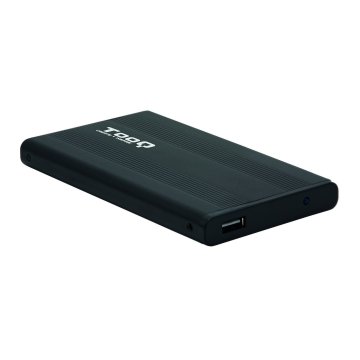 Caja Externa 2.5" Usb 2.0 Tooq Tqe-2510b 2,5" Para Hd De Hasta 9,5 Sata Usb 2.0 Negra
