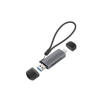 Card Reader Externo Concentronic Bian05g Usb-c Y Usb-a Compatible Con Sd, Sdhc, Sdxc, Micro Sd t-flash, Micro Sdhc, Micro Sdx