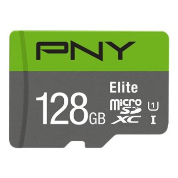 Memoria Sd Micro 128gb Pny Elite Micro Sdxc Uhs-i Clase 10 100mb s + Adaptador Sd P-sdu128v11100el-g