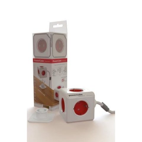 Powercube Original 5 Tomas Corriente  3metros Cable + Soporte. Regleta