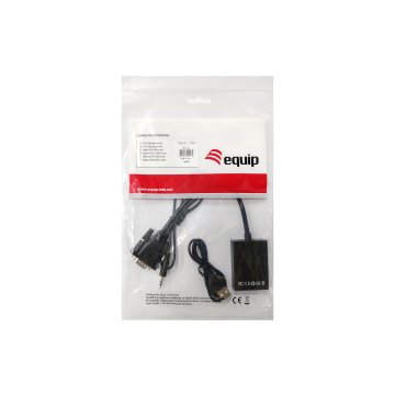 Adaptador Vga Macho A Hdmi Hembra Con Audio Jack 3.5" Equip 119038 2