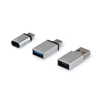 Pack Adaptadores Usb-c Otg Usb-c Macho A Usb-a   Microusb Hembra Y Usb-a Macho A Usb-c Hembra 2