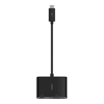 Adaptador Belkin Avc001btbk De Usb-c A Vga + Carga Color Negro 2