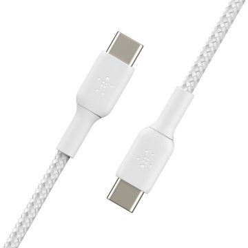 Cable Trenzado Belkin Cab004bt1mwh Boost Charge Usb-c A Usb-c 1m Color Blanco 2