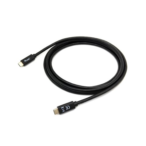 Cable Usb-c Macho Usb-c Macho Usb 3.2 2m Transferencia 5g 3a Color Negro Cable Usb-c Macho Usb-c Macho Usb 3.2 2m Transferencia 5g 3a Color Negro