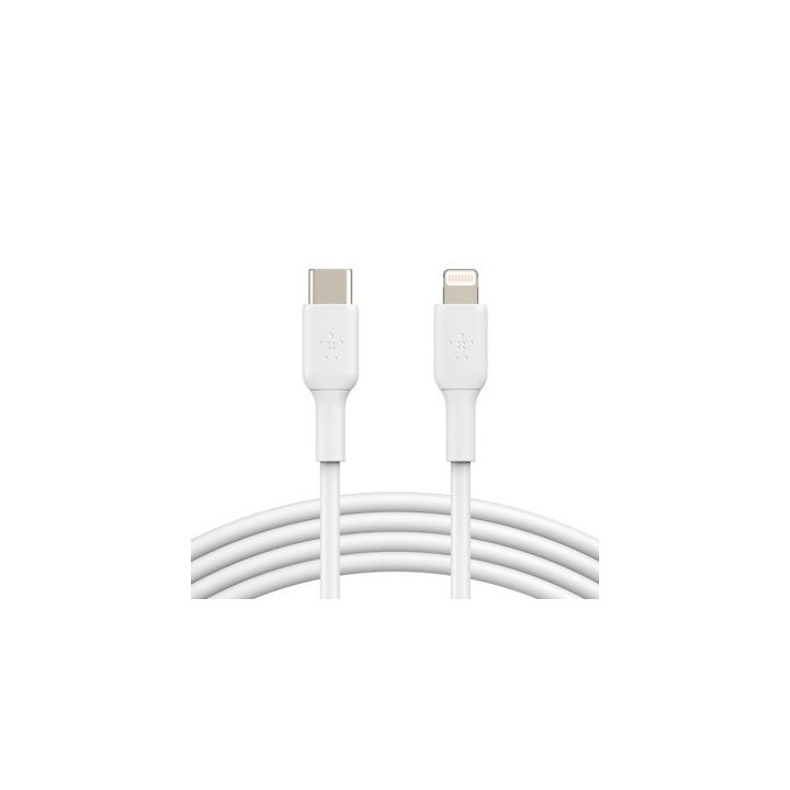 Cable Belkin Caa003bt1mwh Usb-c A Lightning Boost Charge 1m Color Blanco