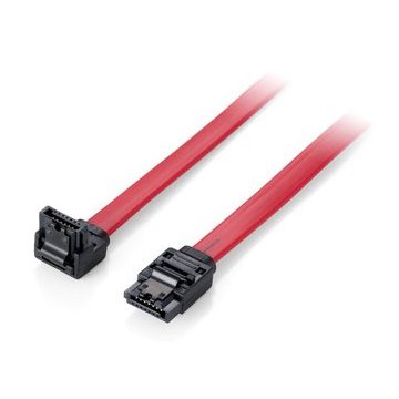 Cable Serial Ata Iii Equip Acodado 0.5m Con Clip De Seguridad 111902
